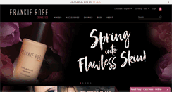 Desktop Screenshot of frankierosecosmetics.com