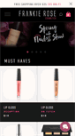 Mobile Screenshot of frankierosecosmetics.com